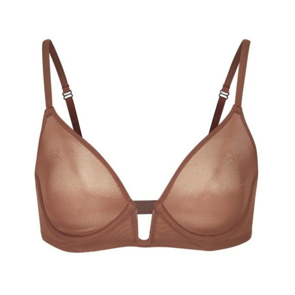 SKIMS Mesh One Wire Plunge Bra 42DD